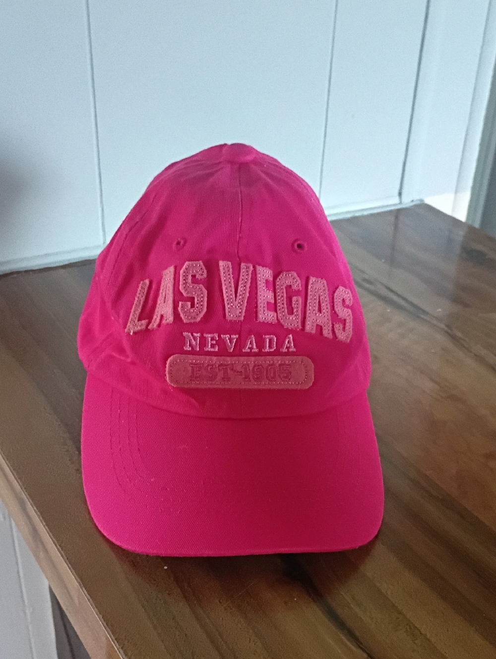 Las Vegas Nevada Embroidered Baseball Cap - Pink
